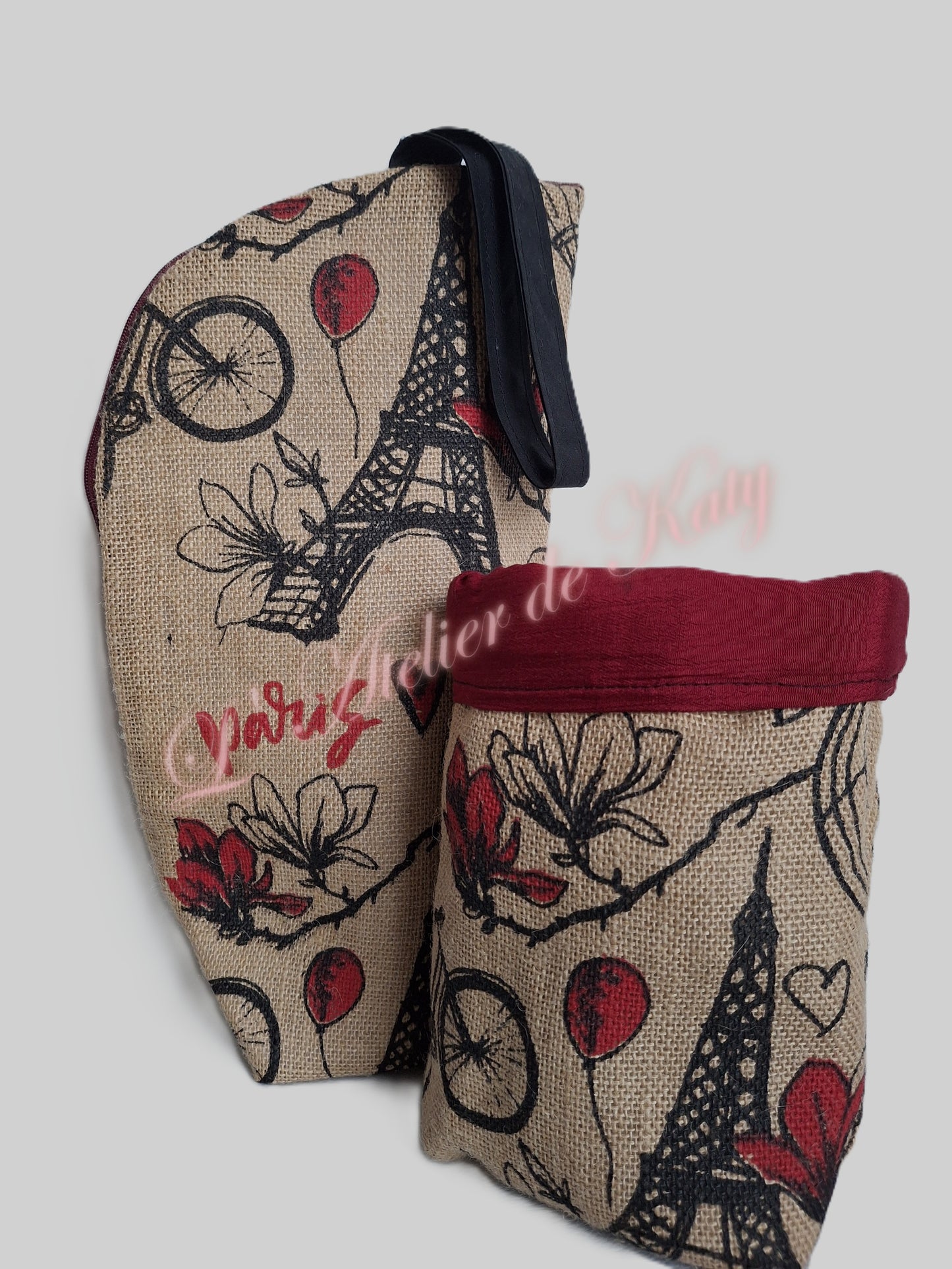 Porte-bouteille et sa panière Paris