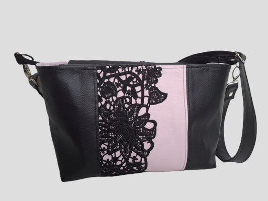 Ensemble Sac et portefeuille Black Roses