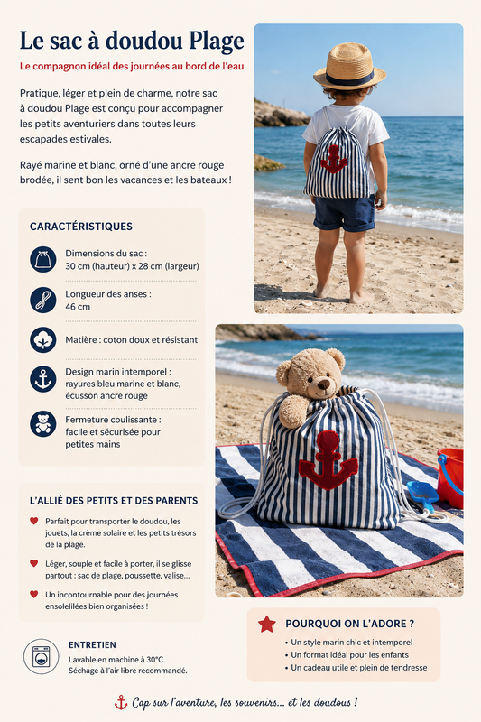 Sac à doudou Plage