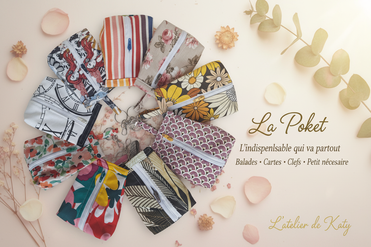 La Poket — Pochette zippée artisanale