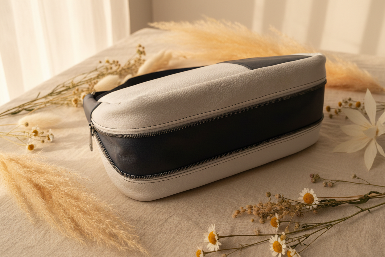 Sac Sadie - Côté zipper avec pampa