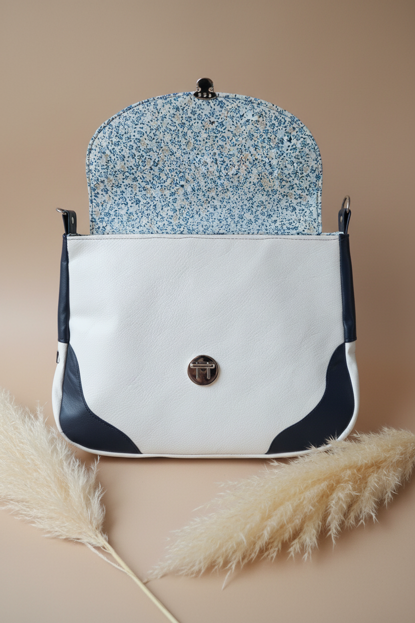 Sac Sadie - Rabat ouvert fond neutre pampa