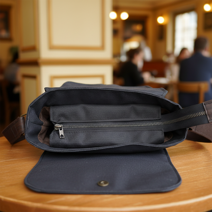 Sacoche Jo - Dessus ouvert café